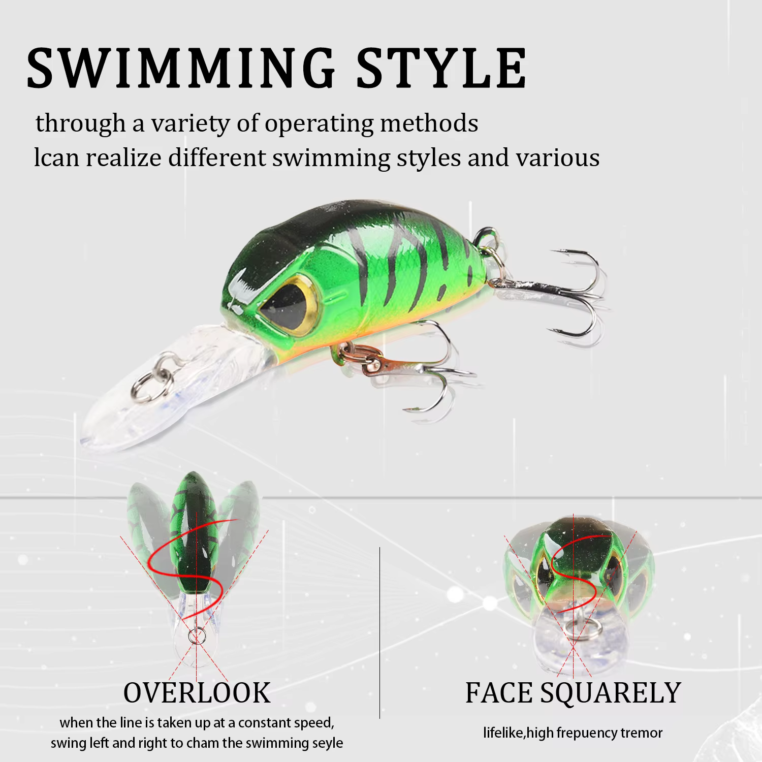 Jerkbait flotante 5,5cm 4g para lucio - imagen 4