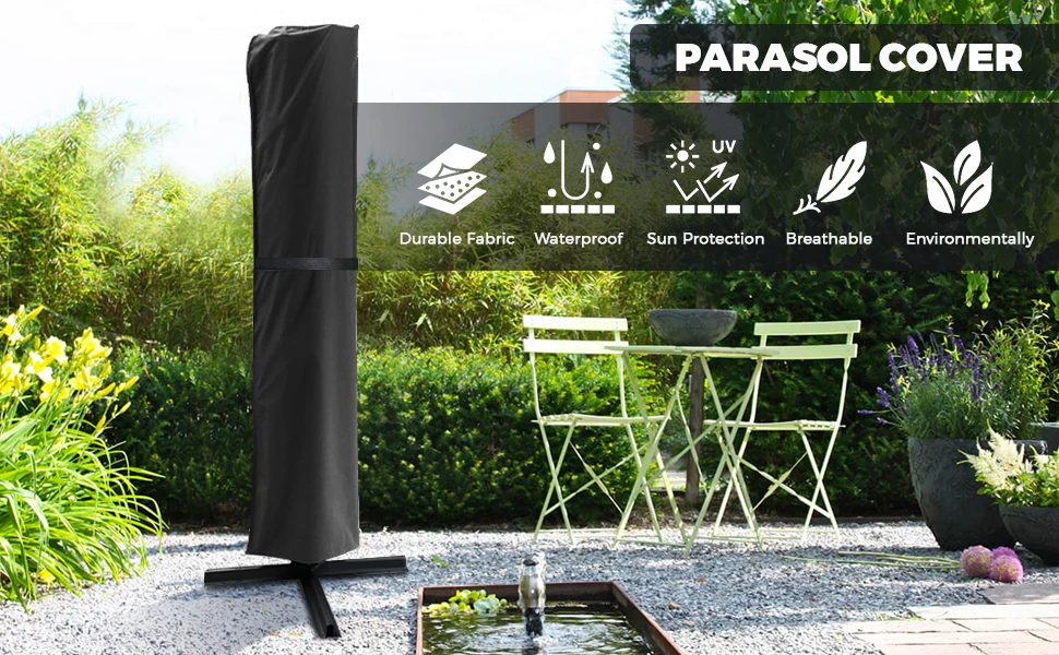 Funda exterior impermeable para paraguas