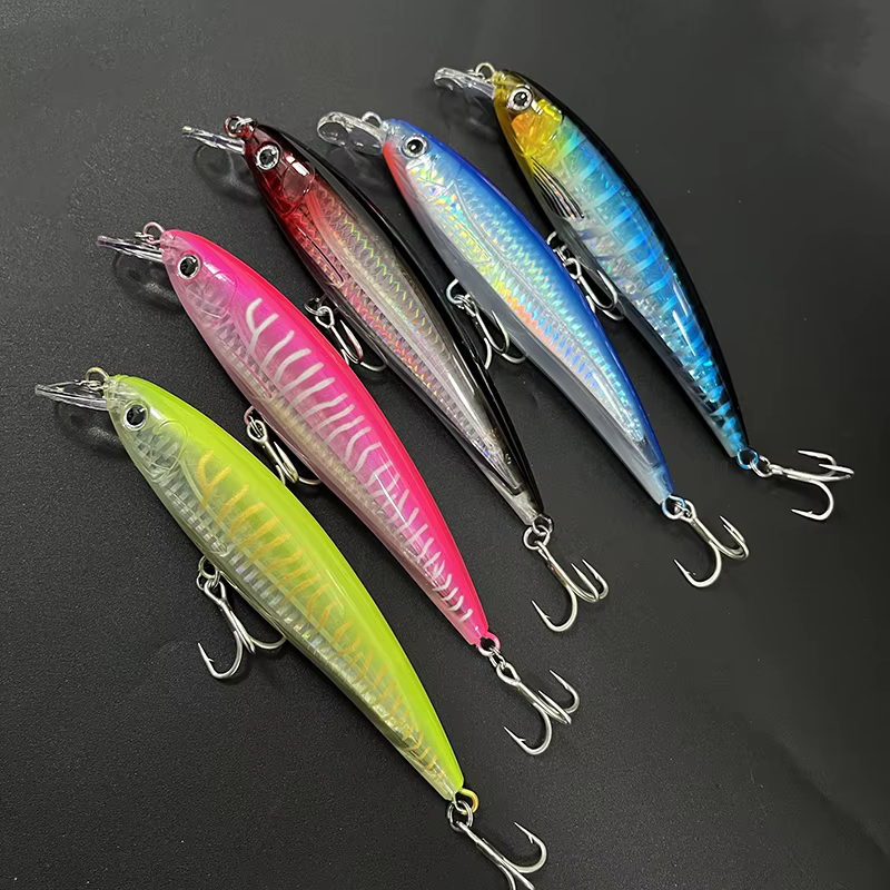 Señuelos Flotantes Wobblers UV Agua Salada Largo Alcance Jerkbait - imagen 4