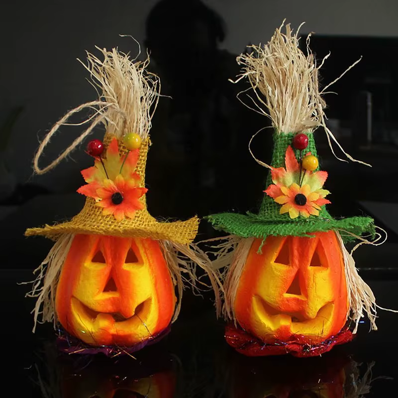 Lámpara Decorativa Calabaza Luz Nocturna para Pesca Exterior Halloween - imagen 4