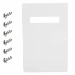 Pickguard de guitarra eléctrica de plástico negro y blanco