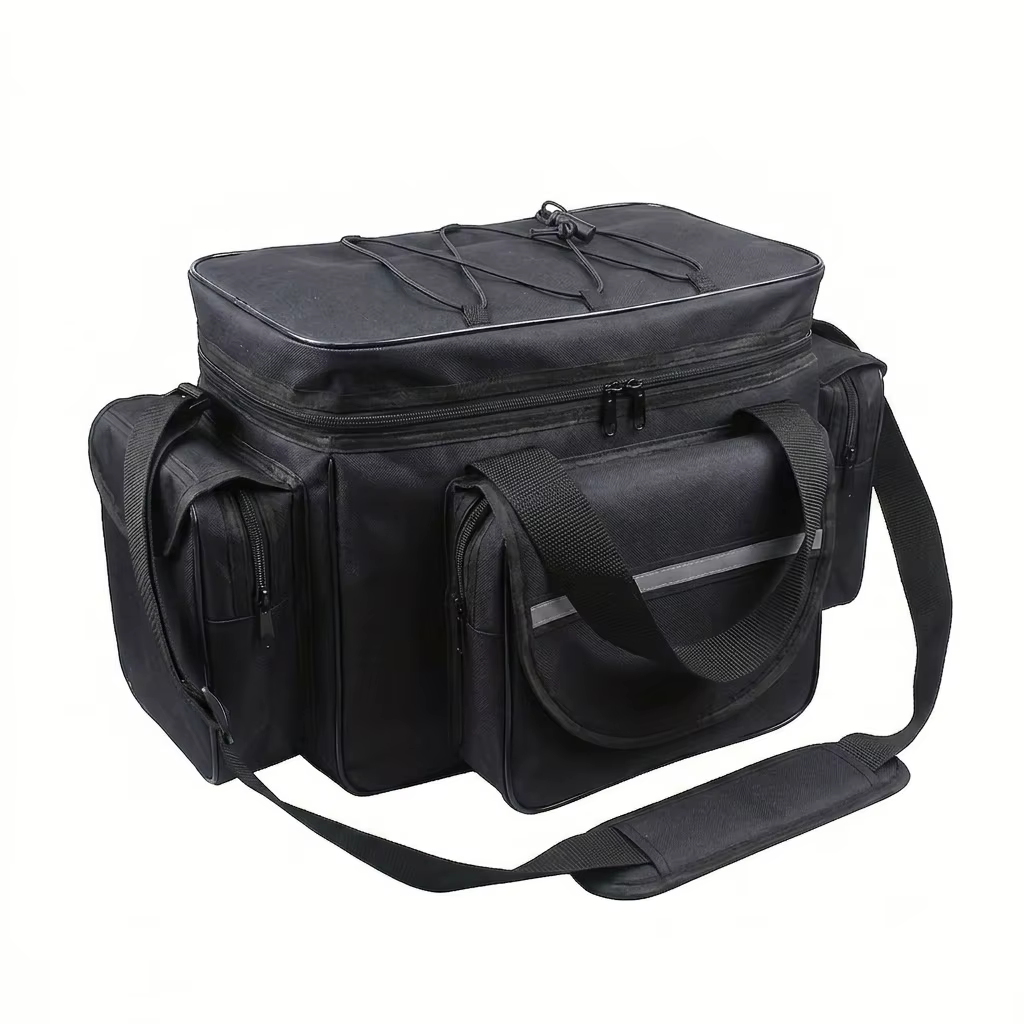 Mochila plegada y lista para transporte