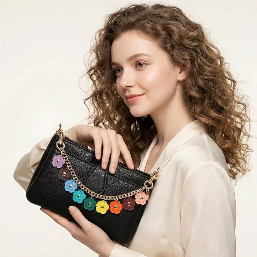 Colgante Metal Floral para Bolso – Colgante DIY con Diseño de Flores - imagen 4