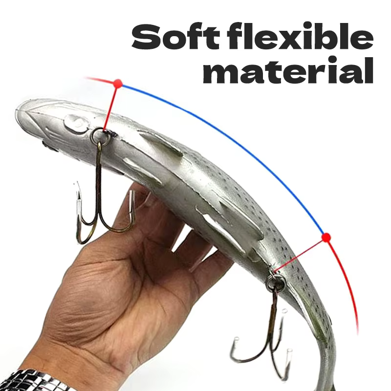 WEIHE Señuelos de pesca para aguas profundas, gris moteado - imagen 4