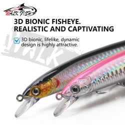 WALK FISH Señuelo Minnow flotante para trucha y carpa