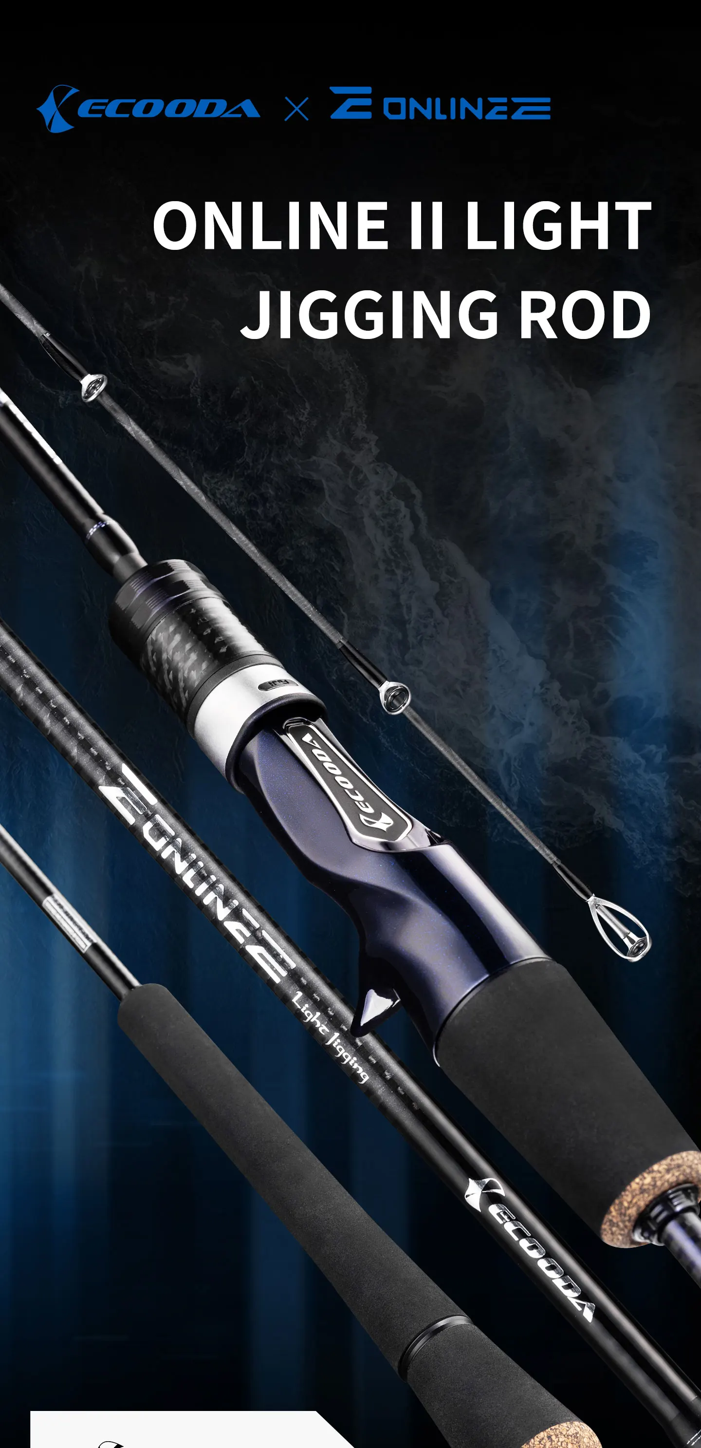 Caña de jigging ligera Ecooda Online II