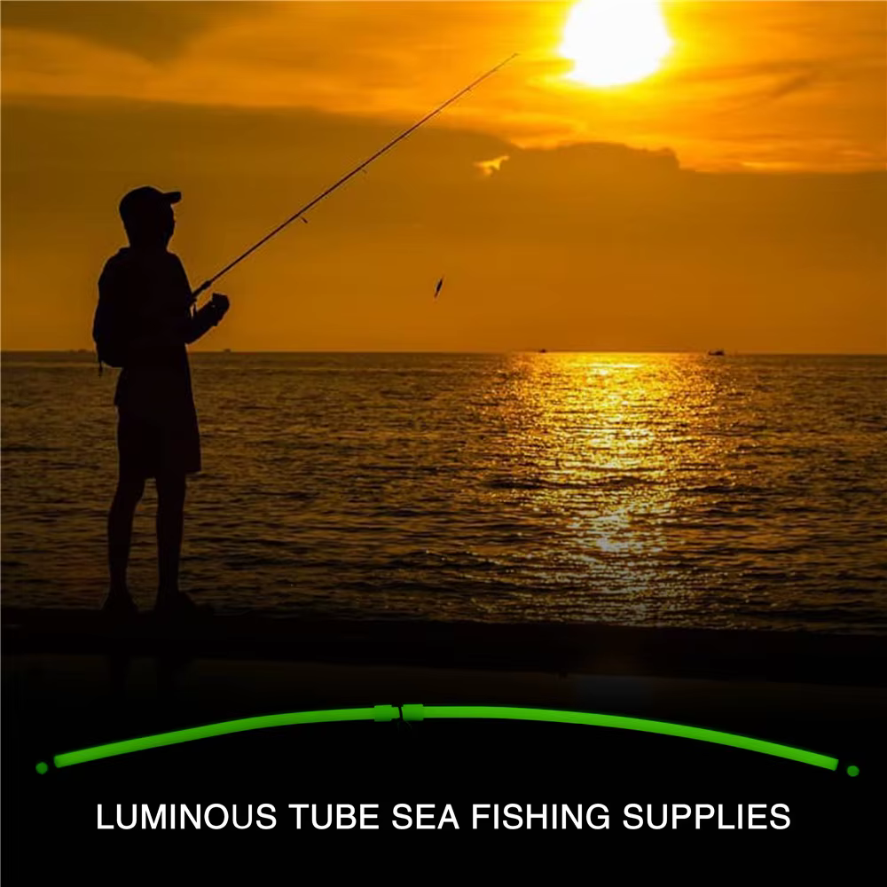 Línea líder de surfcasting con tubo lumínico en agua salada resistente - imagen 2