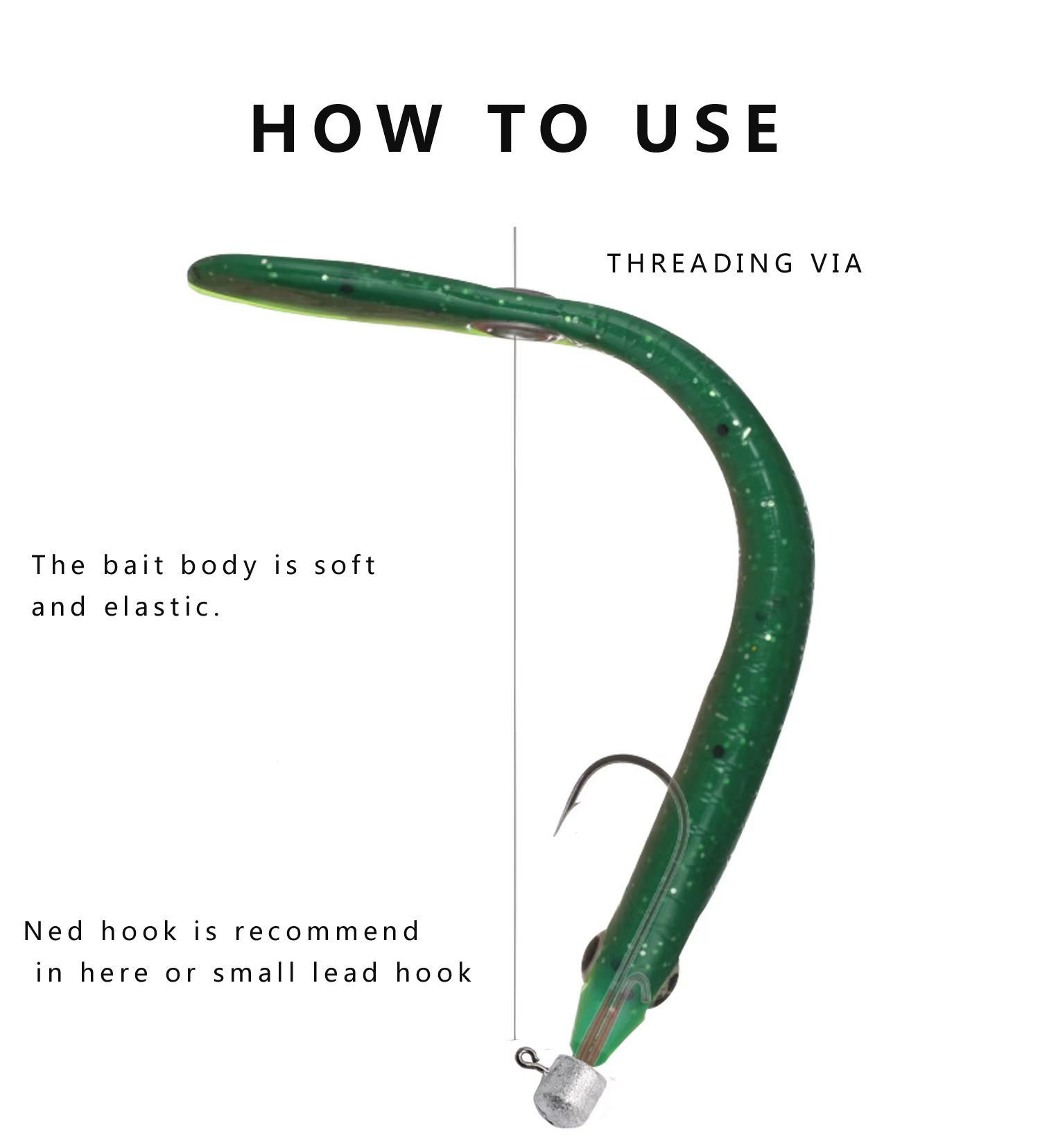 Señuelo blando tipo Loach swim wobbler - imagen 2