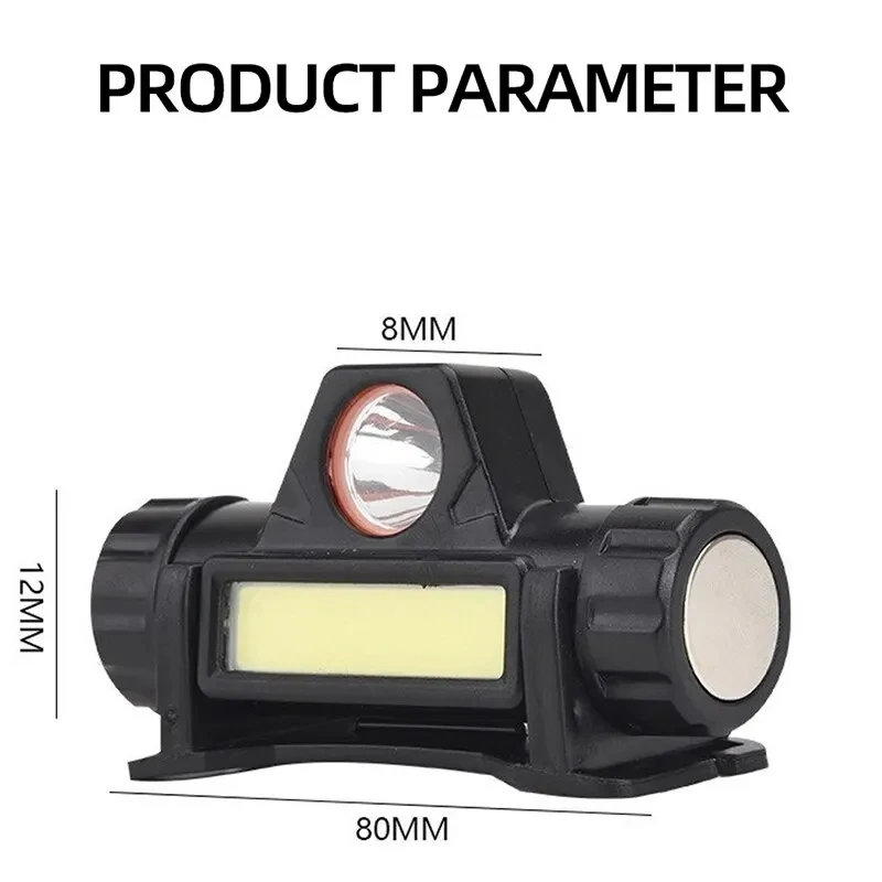 Linterna frontal LED COB recargable USB magnética para pesca - imagen 2