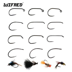 WIFREO Anzuelos #8 para mosca – Acero carbono para Streamer y ninfa