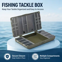 Caja de aparejos para carpfishing con separadores ajustables