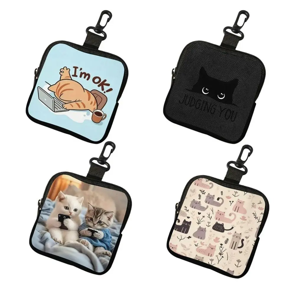 Monedero mini gato impermeable con cremallera PVC - imagen 4