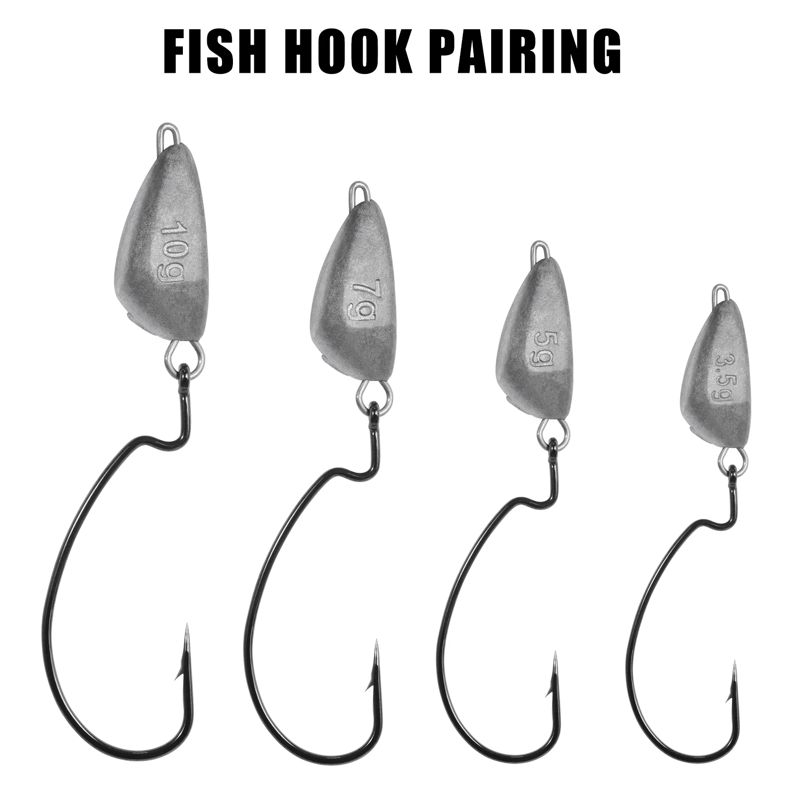 Jig Head Samolla – Plomo de pesca para aparejos de vinilo y crank - imagen 2