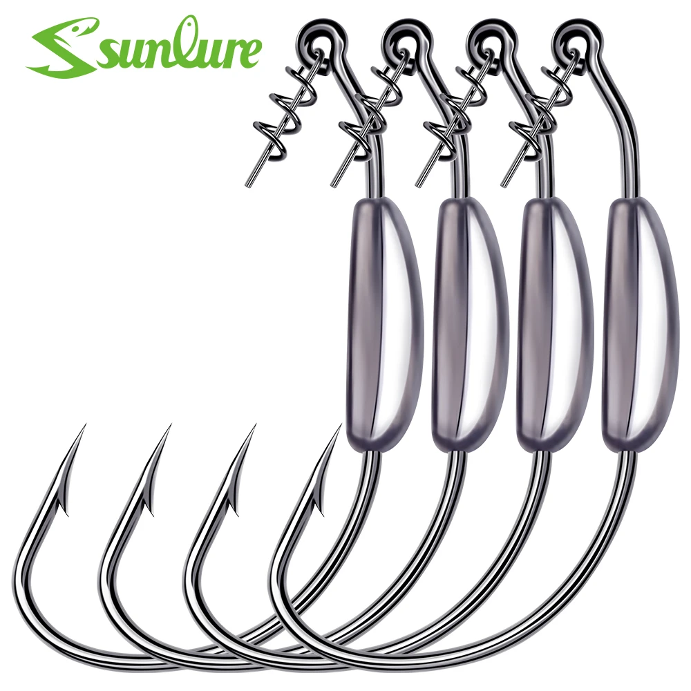 Plomos de Pesca Profunda con Jig Head y giradores Sunlure - imagen 3