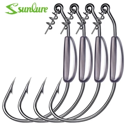 Plomos de Pesca Profunda con Jig Head y giradores Sunlure