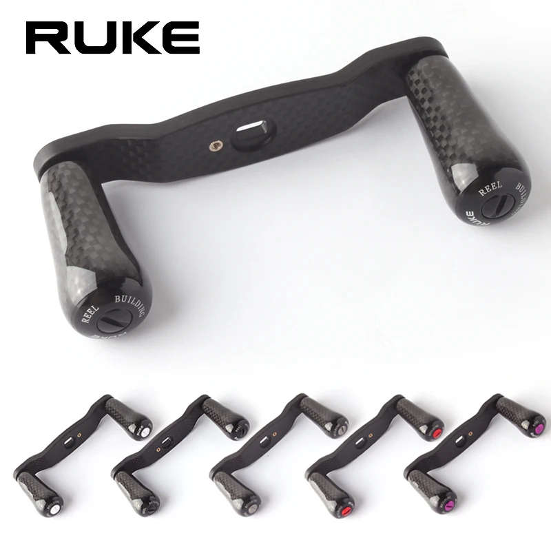 Manivela de carbono RUKE para carrete pesca – accesorio DIY ligero - imagen 5