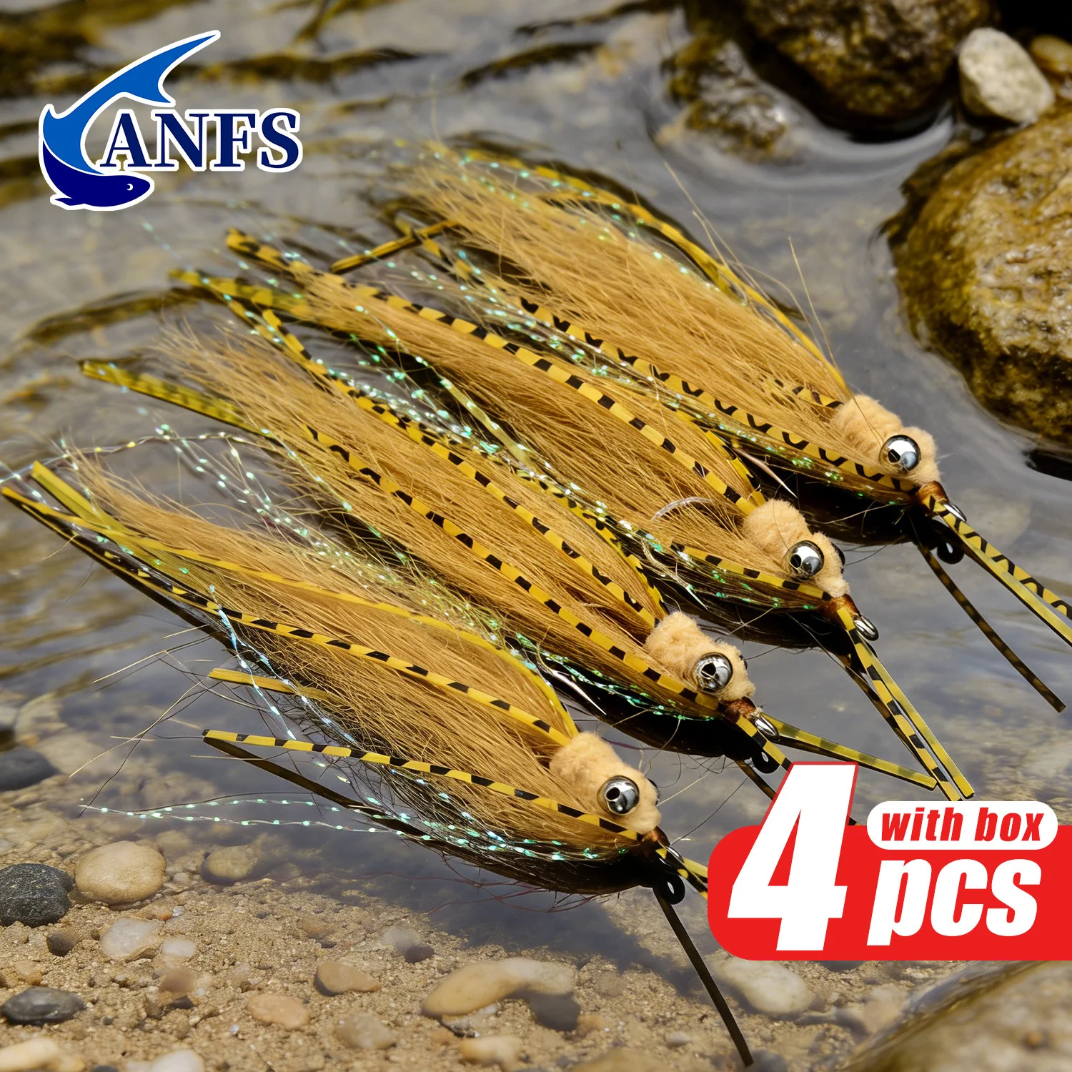 Moscas húmedas atadas a mano ANFS en caja – para pesca con mosca - imagen 4