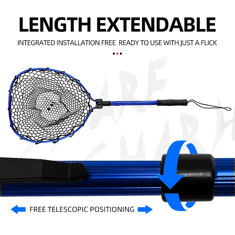 Red de aterrizaje para pesca con mosca ultraligera ShareShark portátil - imagen 3