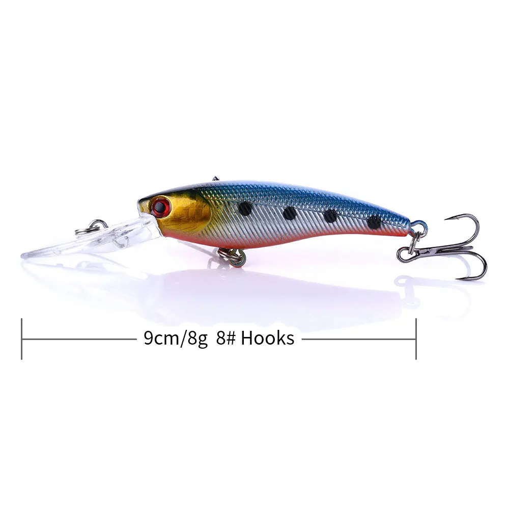 Jerkbait Minnow buceo profundo de labio largo para lubina y lucio - imagen 5