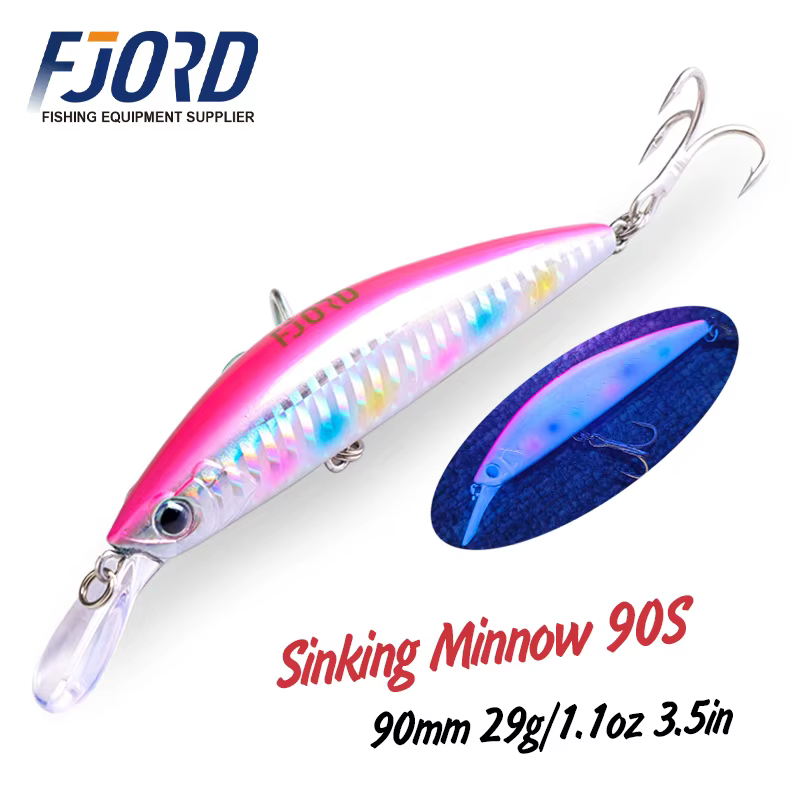 FJORD Jerkbait 90mm 29g para agua salada - Señuelo duro con anzuelos - imagen 3
