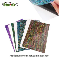 Vtwins lámina adhesiva Paua flexible de abulón para decoración