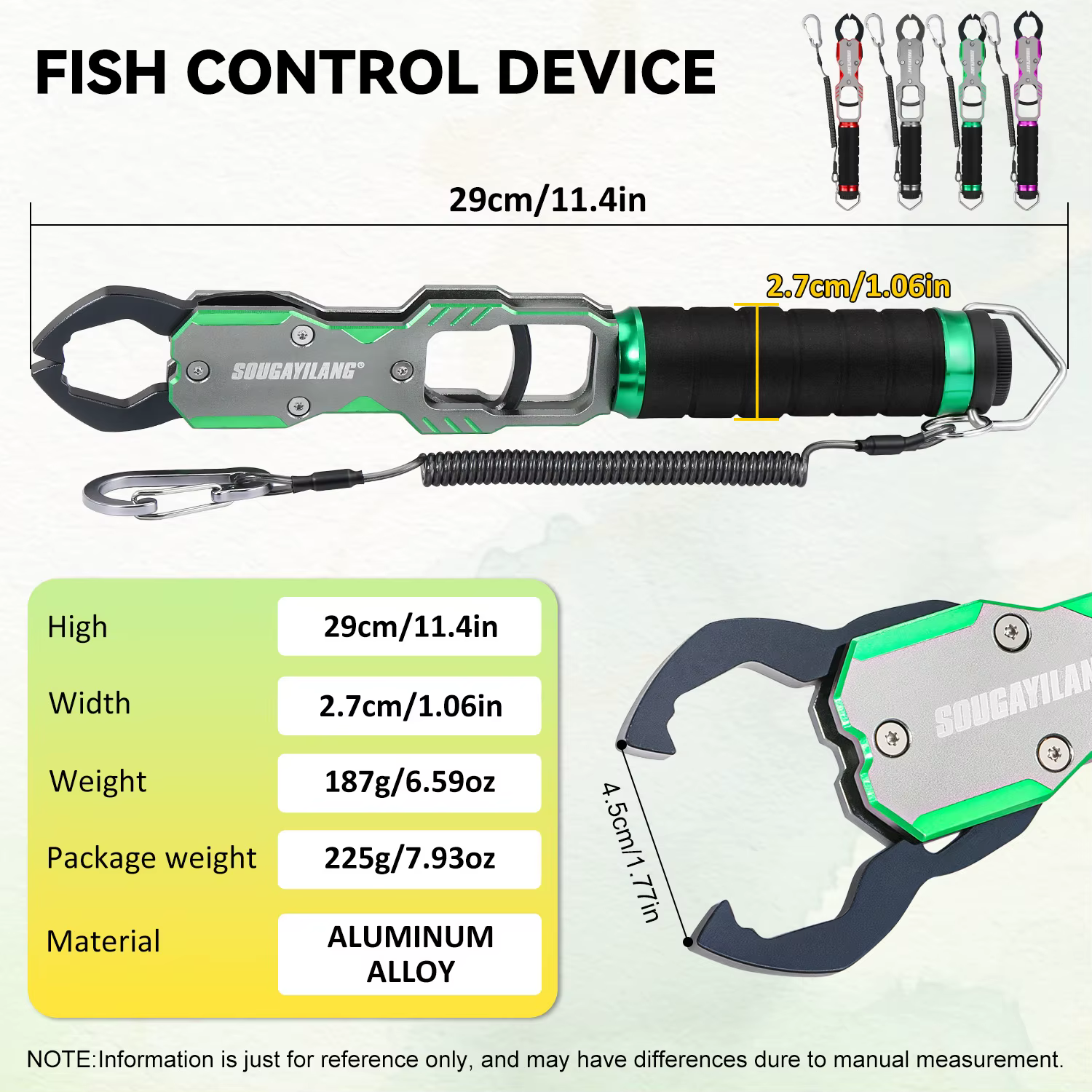 Pinza de Pesca Sougayilang – Grip de labio en aluminio