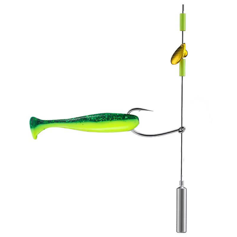 Anzuelos Texas Rig 5 uds – Para lubina, Drop Shot y Carolina
