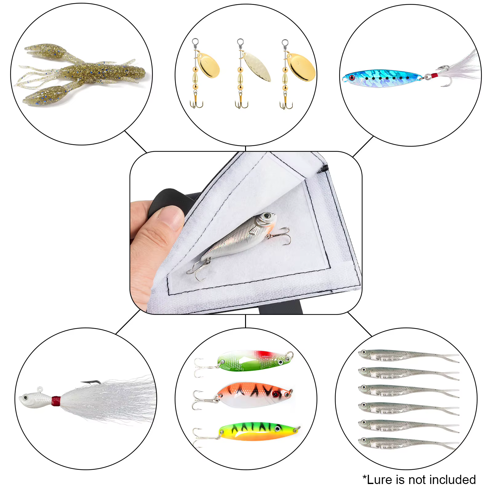 Protector de Señuelos con Almohadilla – Crankbait, Spoon y Anzuelos - imagen 3