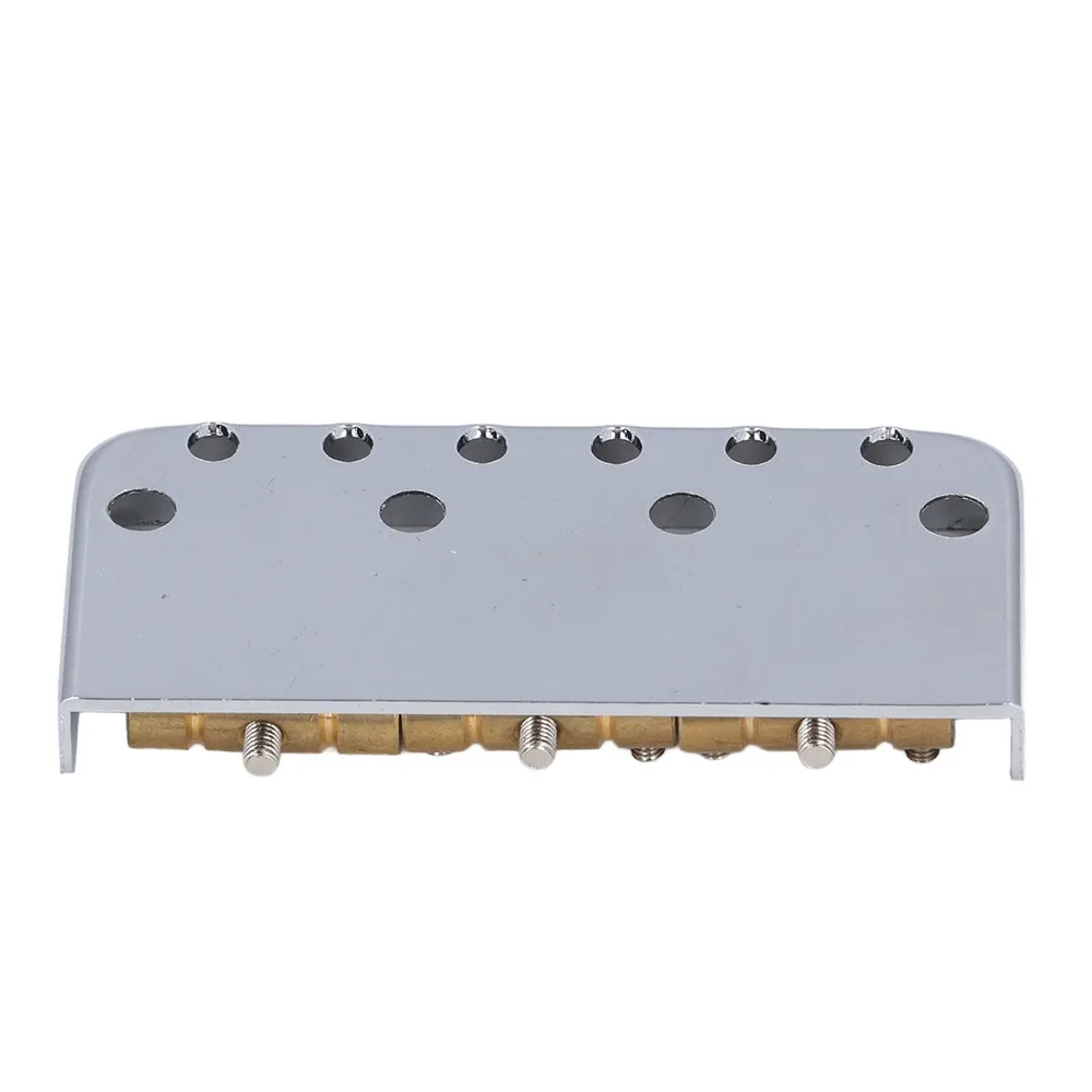 Puente Telecaster metálico plateado para guitarra, repuesto - imagen 3