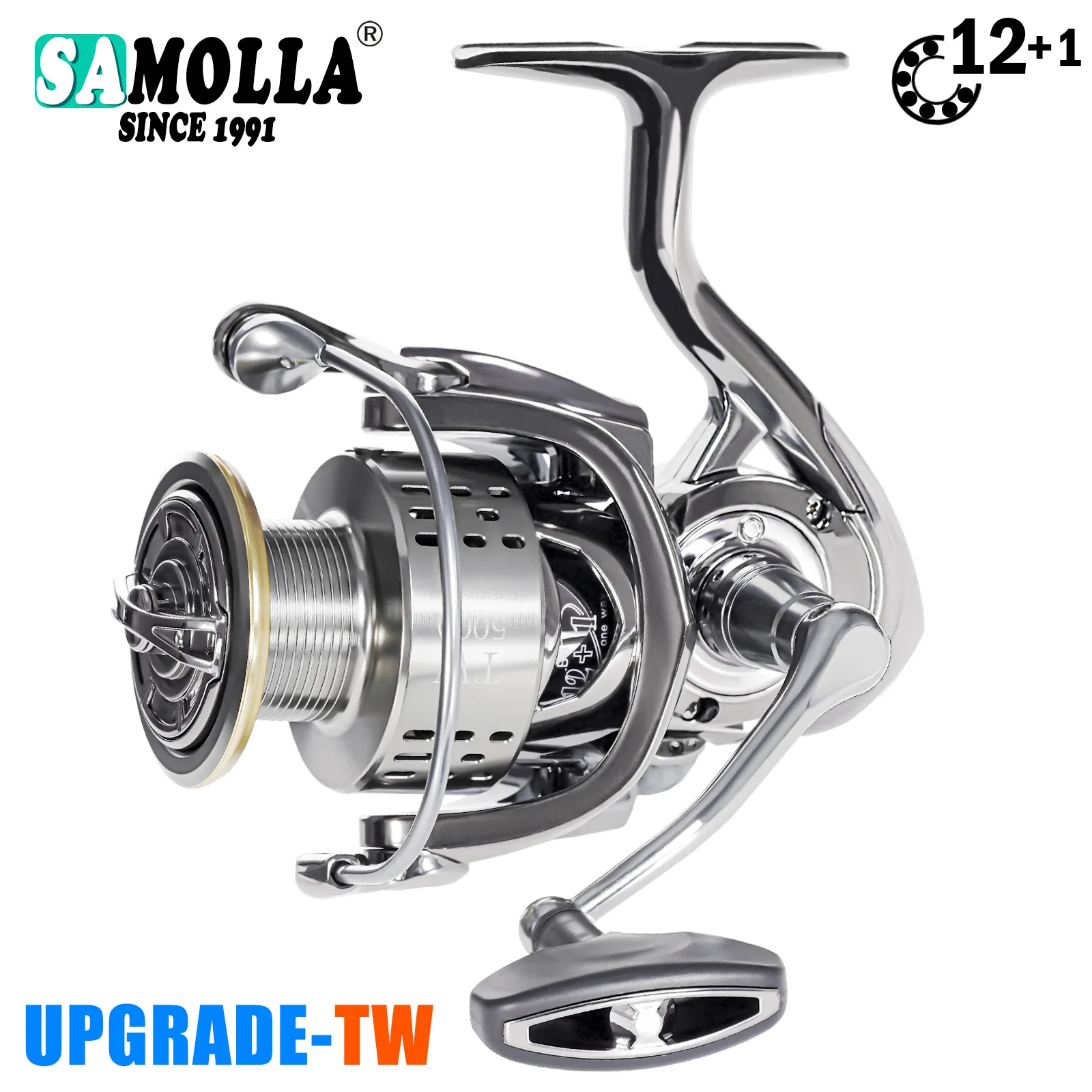 Carrete giratorio ultraligero Shimano TW5000 para lubina y lucio - imagen 2