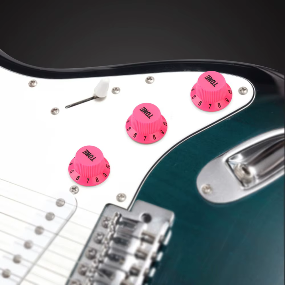 Cubiertas micrófono single coil ABS rosa y azul para guitarra eléctrica - imagen 3