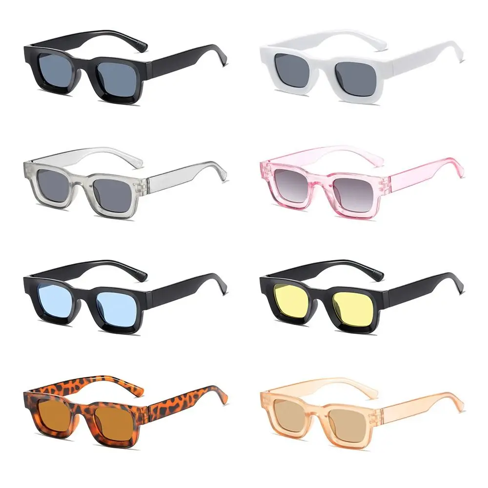 Gafas de sol cuadradas vintage UV400 unisex playa viaje - imagen 2