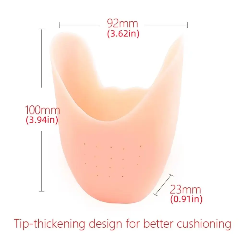 Almohadilla de silicona para ballet mostrando textura flexible