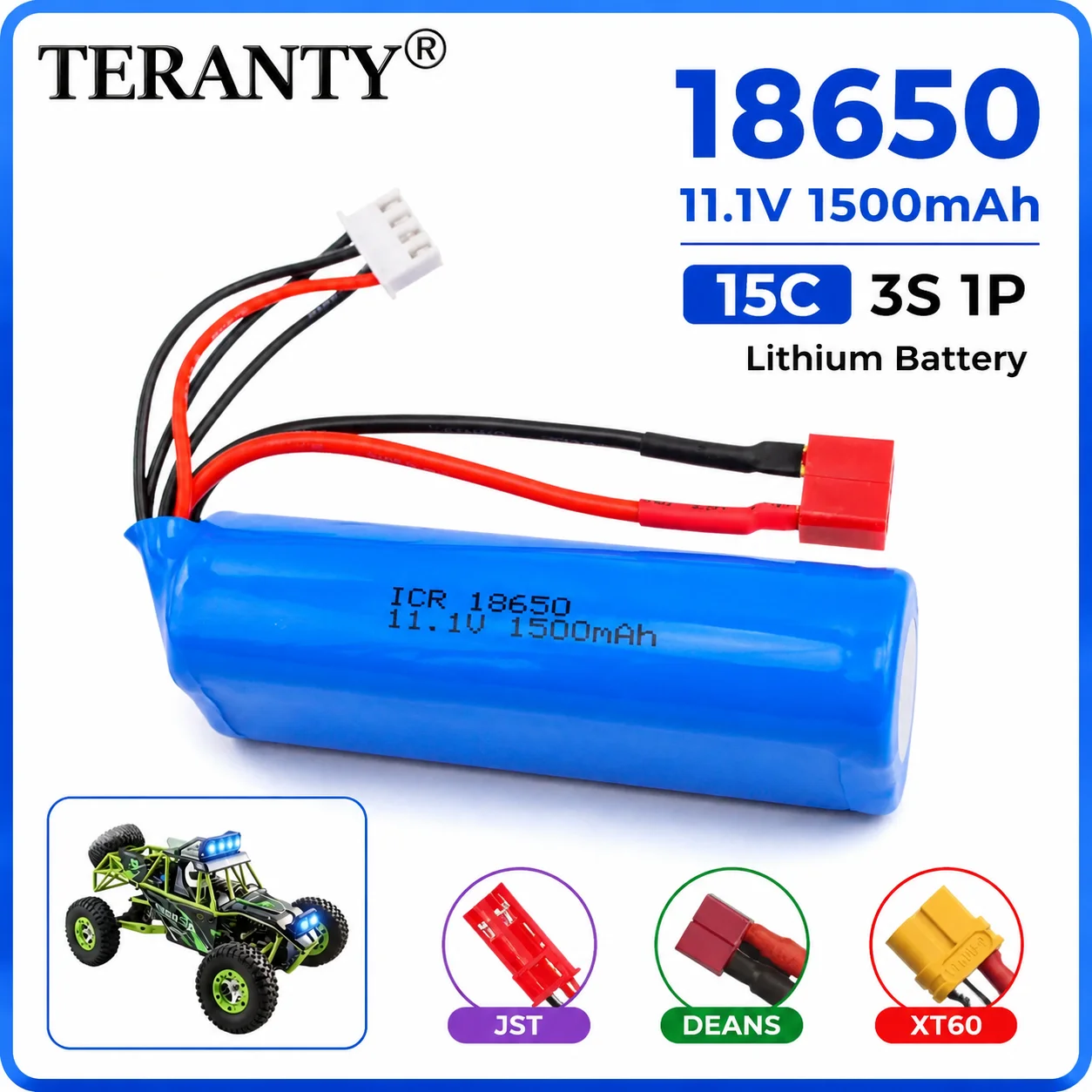 Batería LiPo de alta descarga TERANTY para RC, drones y coches