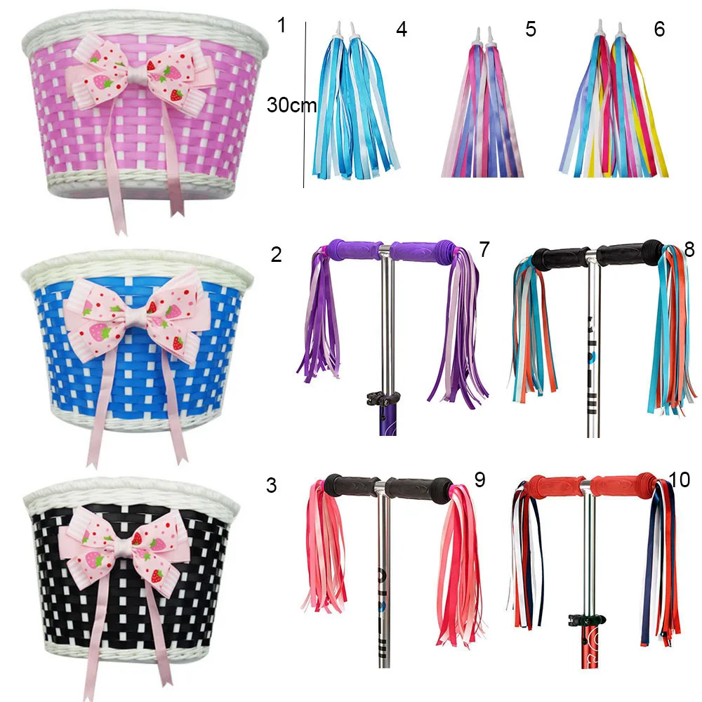Cesta manillar Scooter infantil con bolsa de transporte delantera - imagen 2
