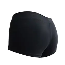 Pantalones cortos deportivos ultracortos negros de cintura baja