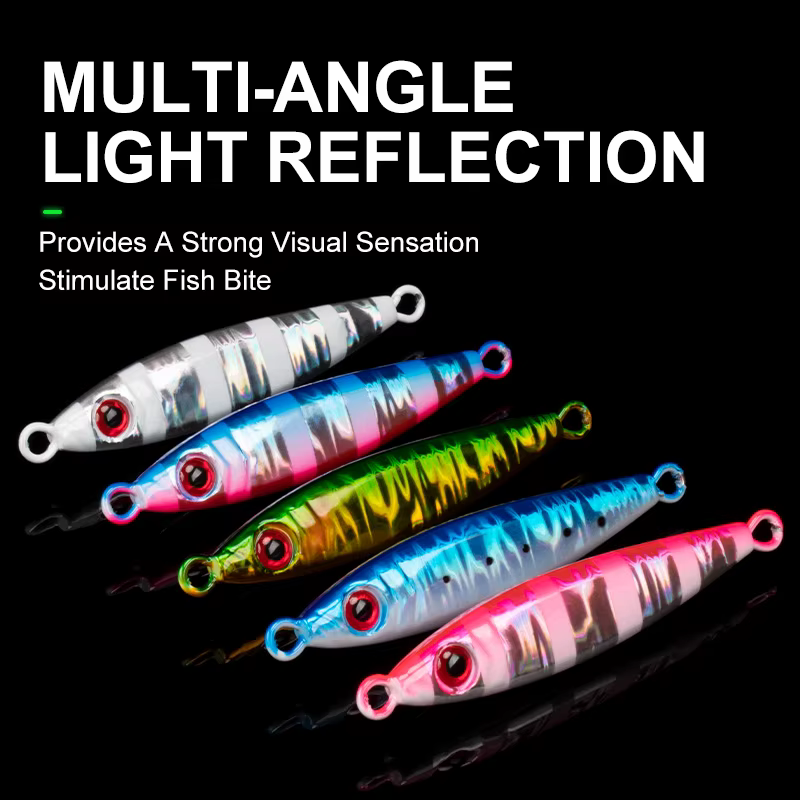Teaser J117 Metal Jig Hoja Shotell Luminoso 40-80g - imagen 3