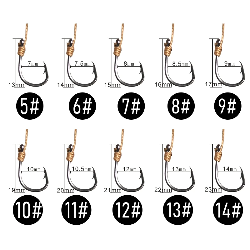 Anzuelos giratorios de acero inoxidable