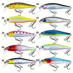 Señuelo Crankbait Minnow duro de plástico para black bass y lucio