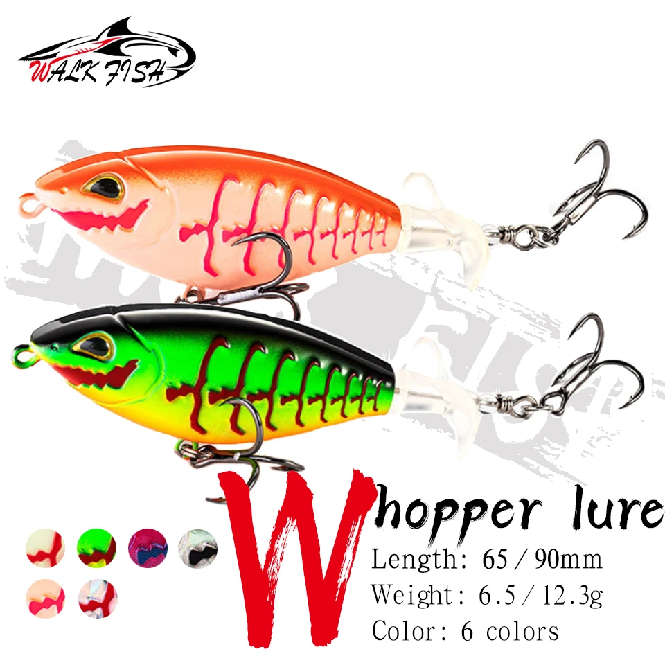 Popper superficie Walk Fish con cola giratoria - imagen 4