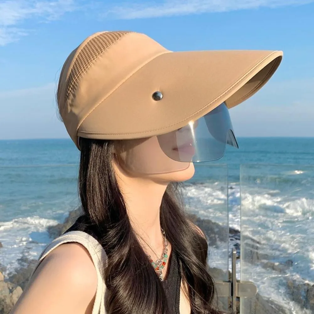 Sombrero protección solar ala ancha UV para mujer, tipo cubo - imagen 3