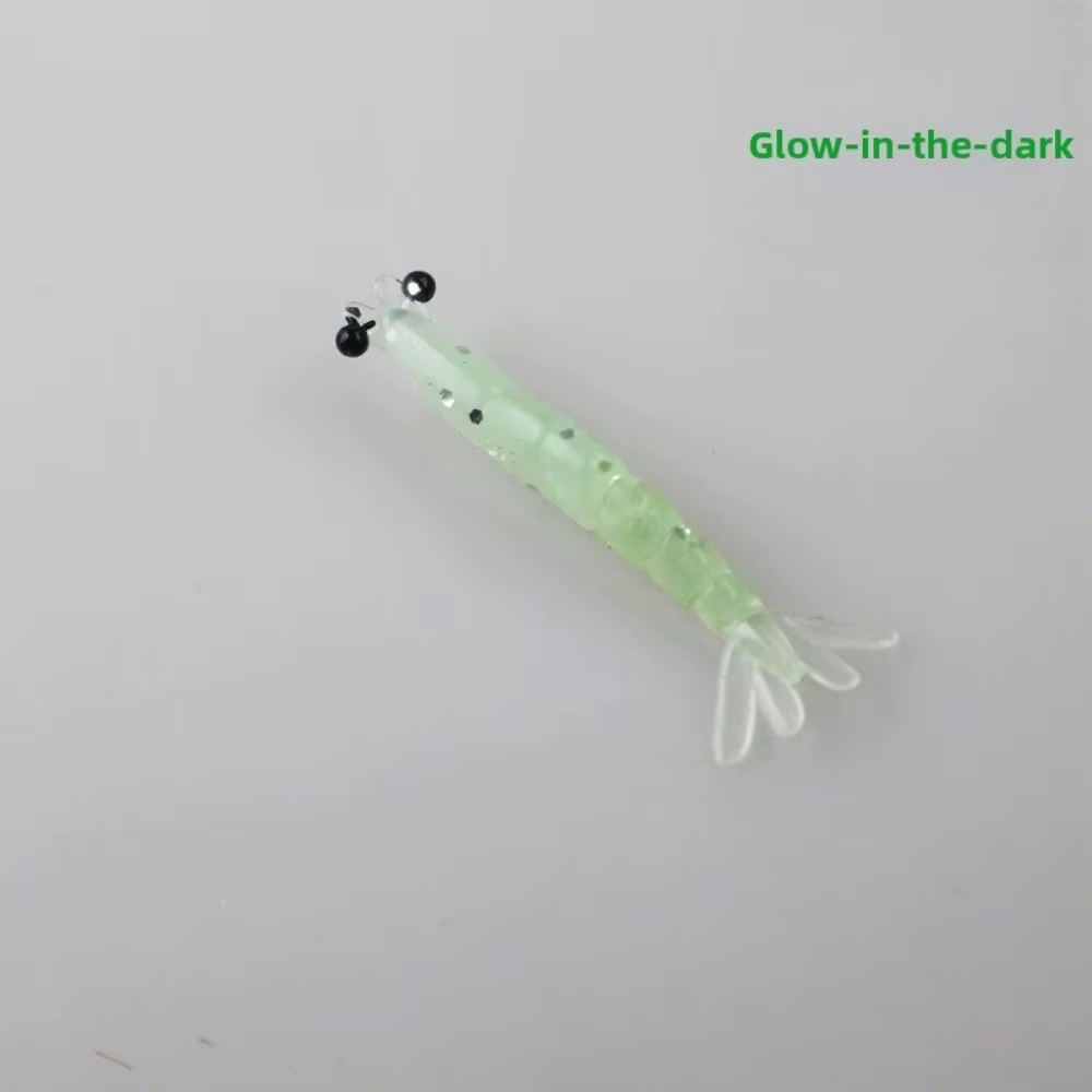 Señuelos Vinilo Camarón Luminoso – Cebo Brillante para Pesca - imagen 2