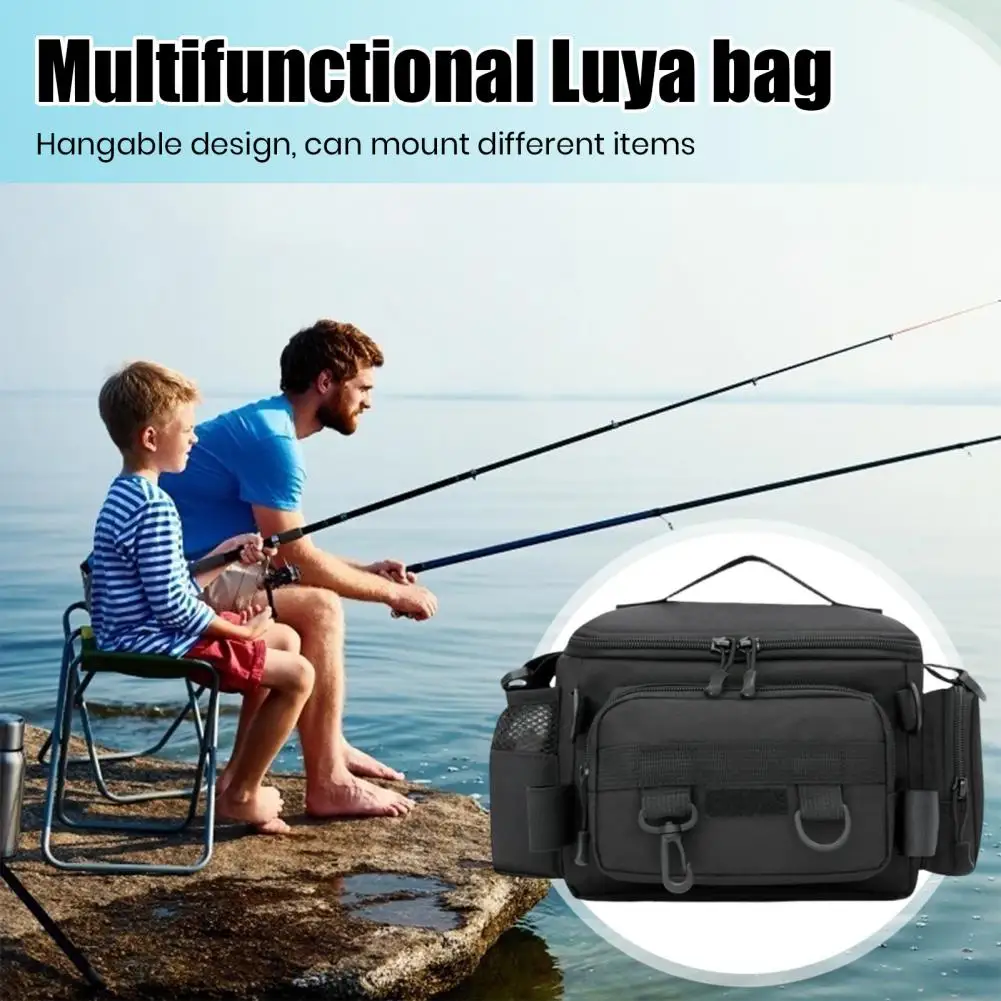 Bolsa de hombro para pesca vista frontal