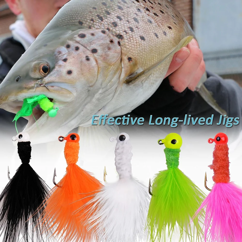Jig Head Marabou – Cabezales de plantilla para lubina y trucha - imagen 5