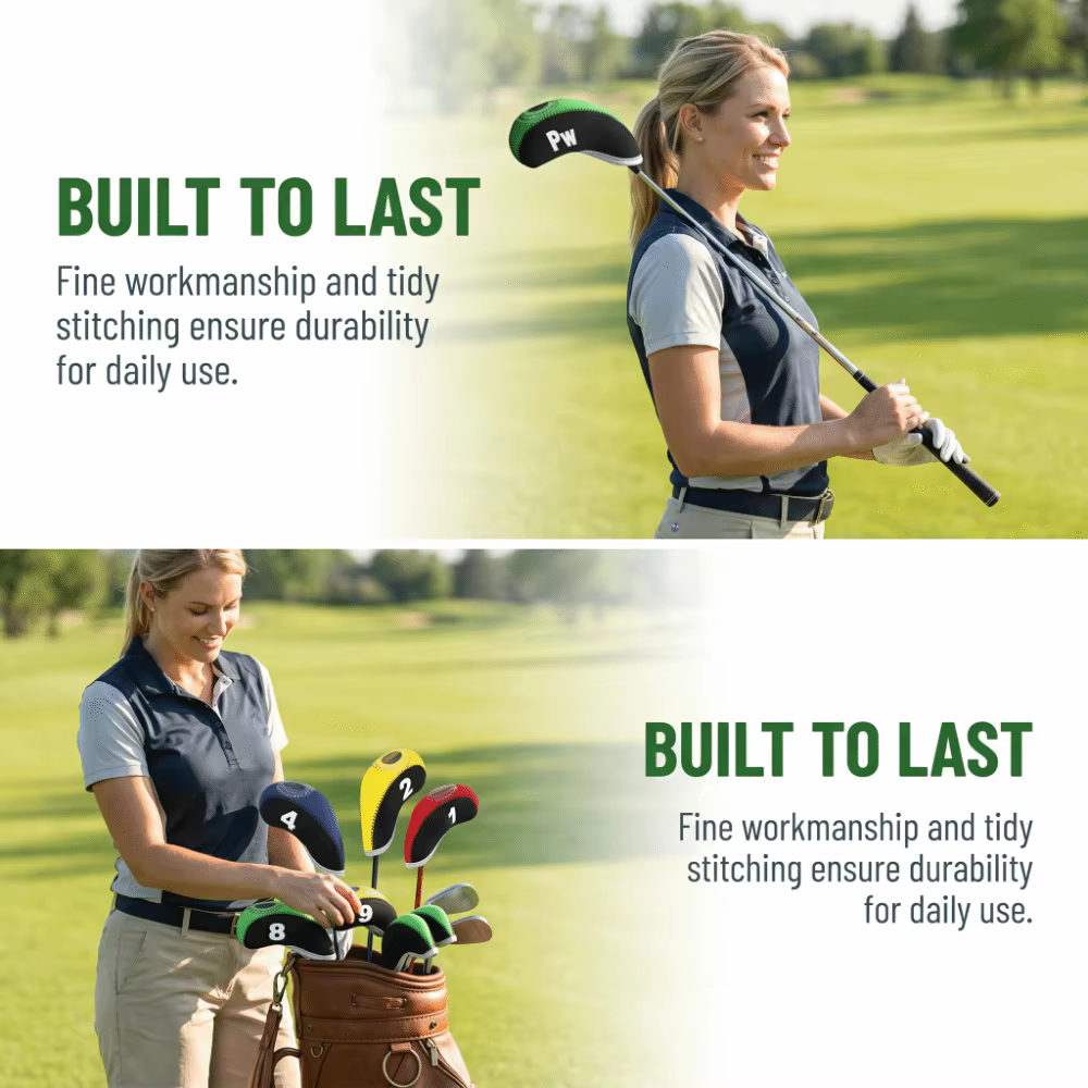 Fundas elásticas de neopreno antirrayaduras para palos de golf - imagen 4