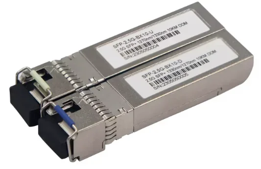 Detalle del módulo óptico SFP 2.5G-BX