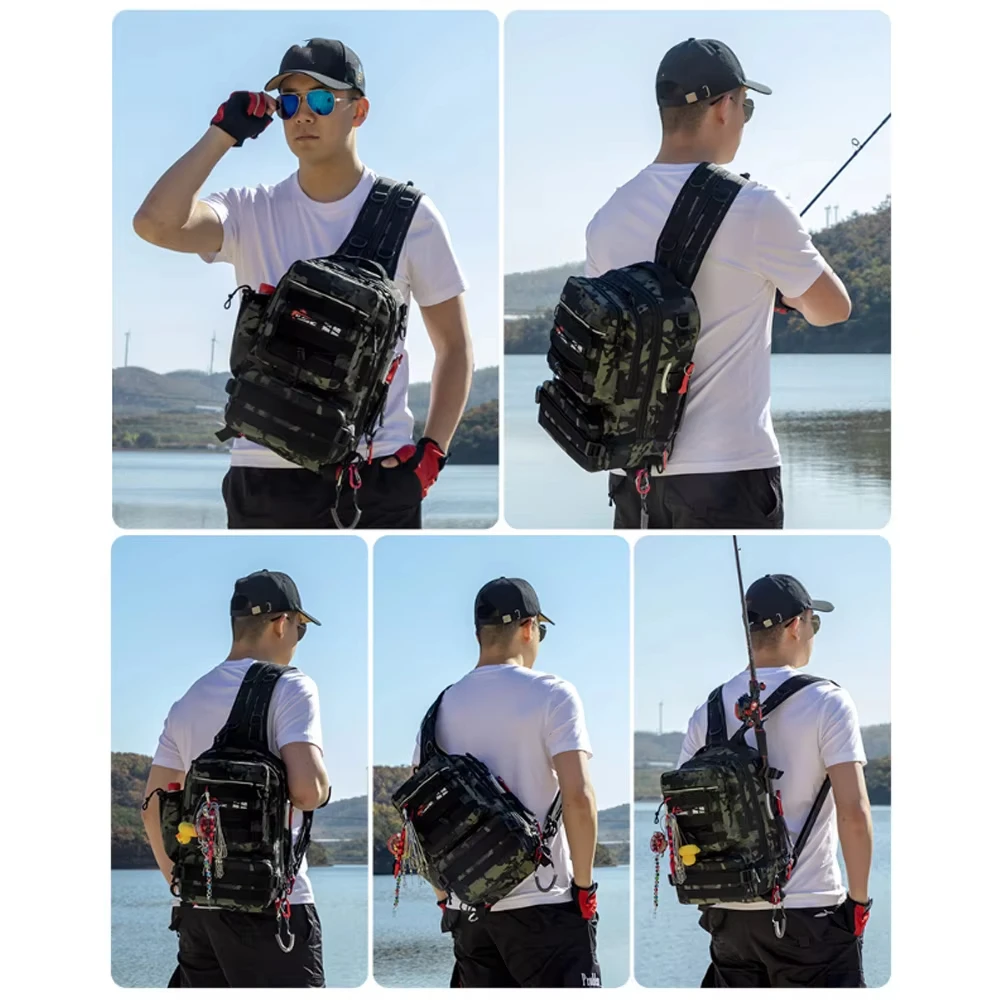 Mochila para aparejos de pesca con portacañas – Uso en exteriores - imagen 2