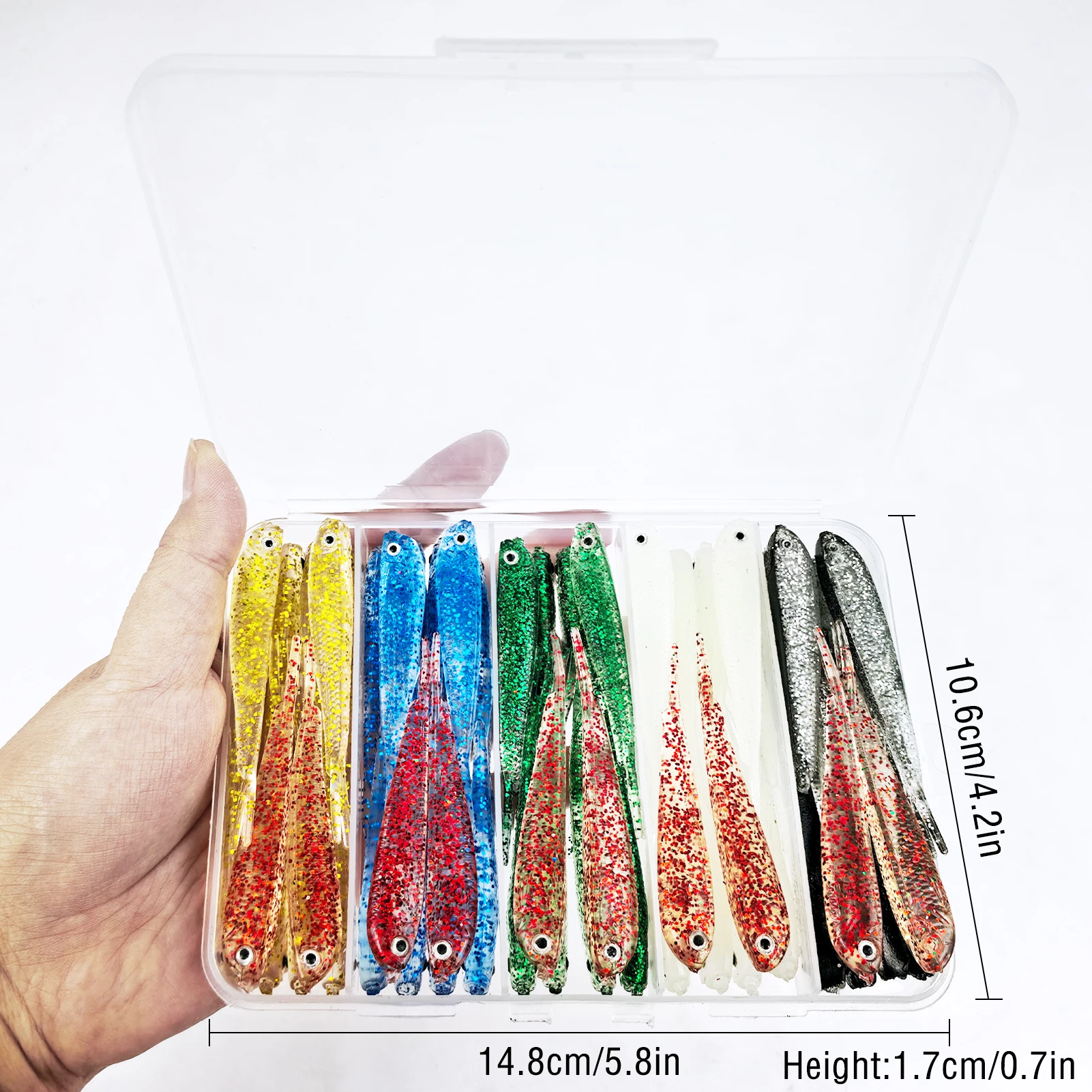 FREE FISHER Swimbait Forktail 3D para lubina – vinilo blando - imagen 4