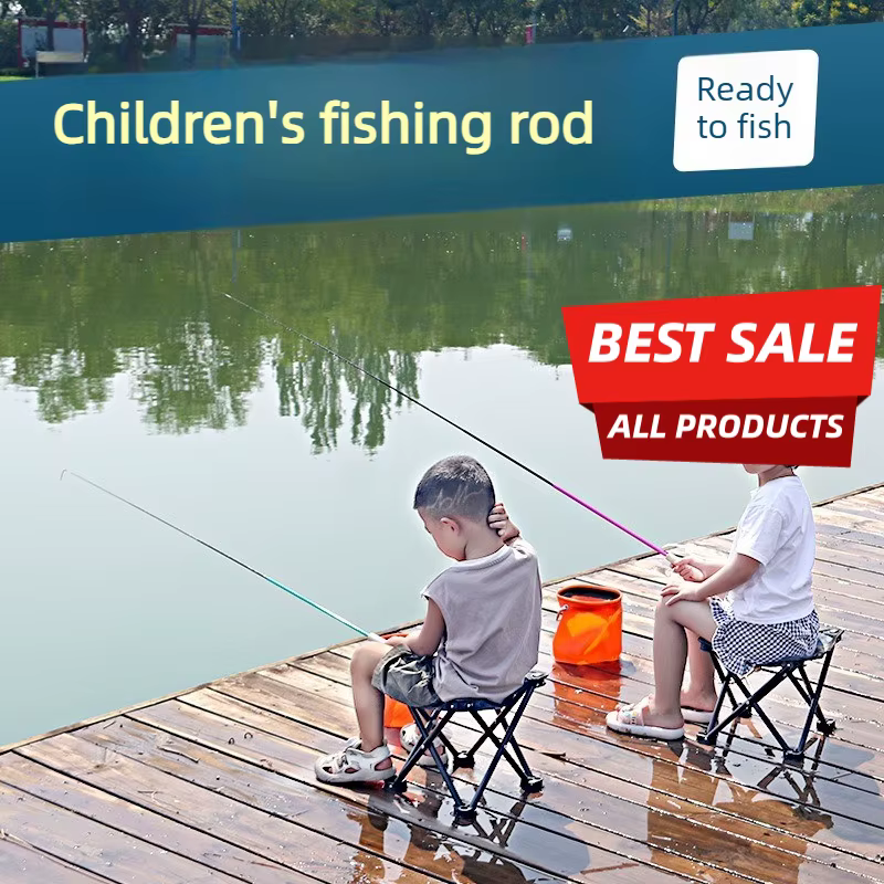 Juego Caña Micro Pesca para Crucianas, Truchas y Niños