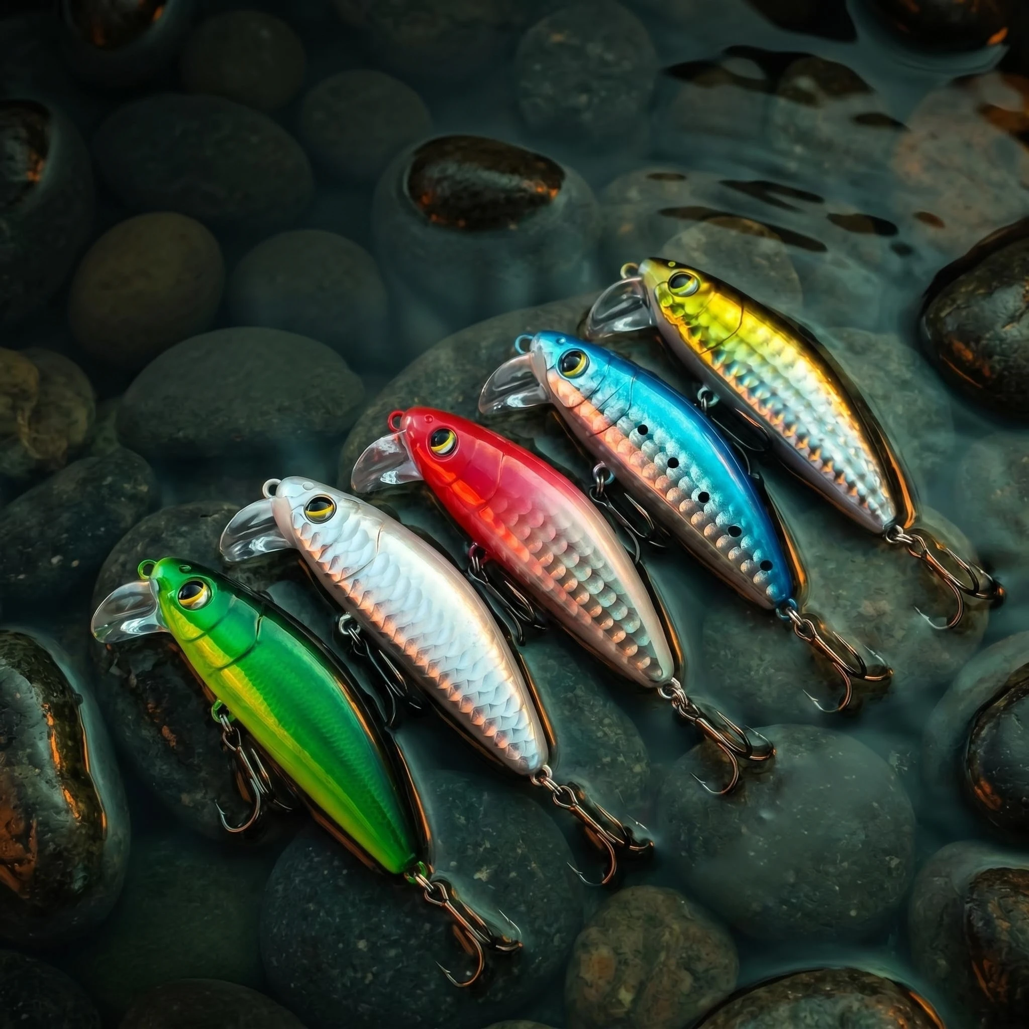 Señuelo minnow de hundimiento lento para lubina y trucha - imagen 3